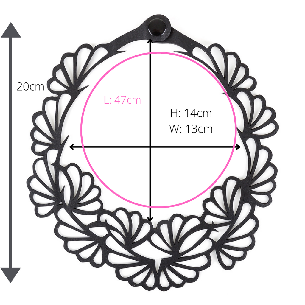 Collar de flores ecológica
