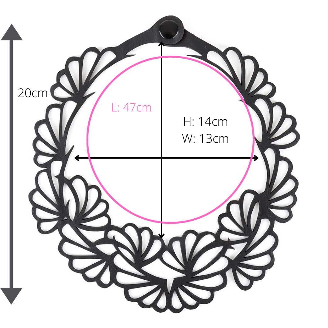 Collar de flores ecológica