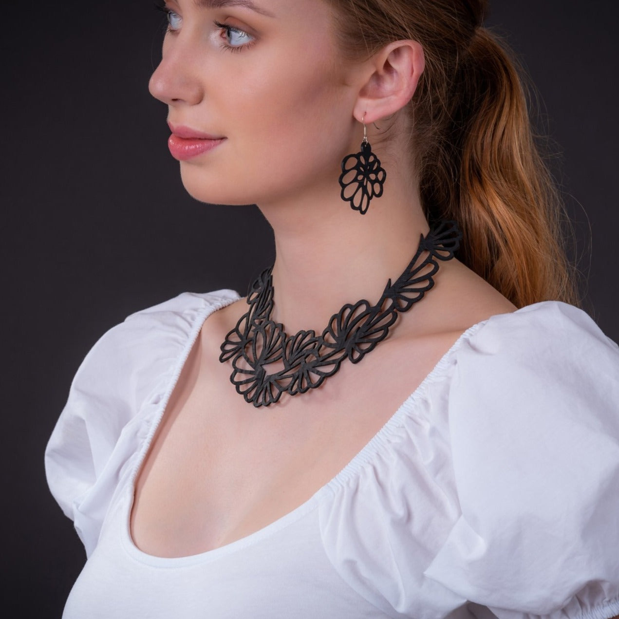 Collar de flores ecológica