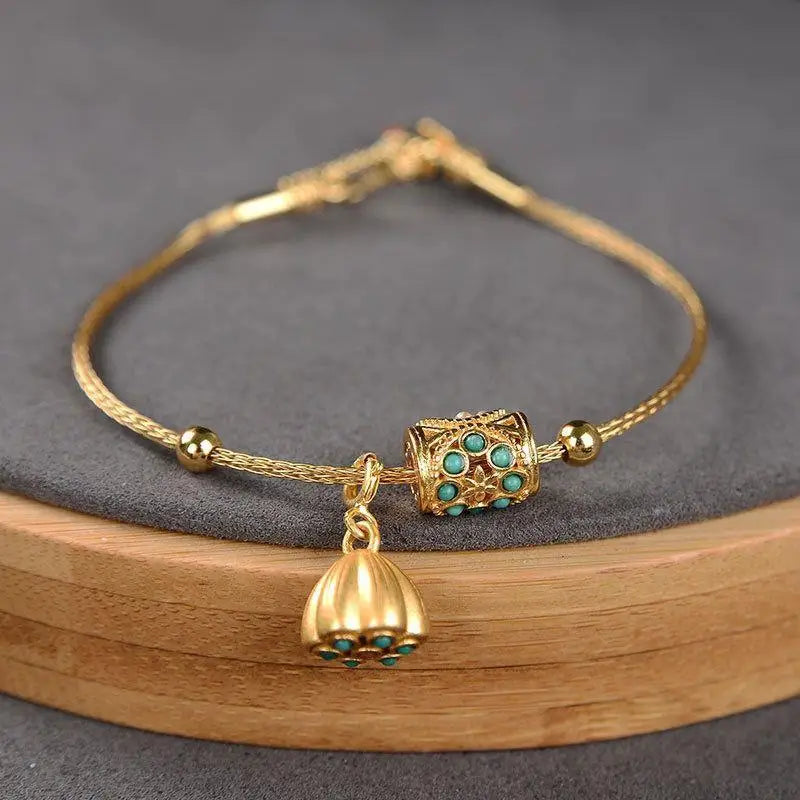 Pulsera ajustable retro joyería de damas