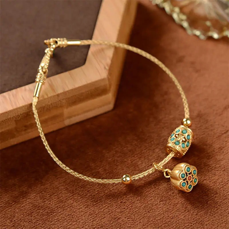 Pulsera ajustable retro joyería de damas