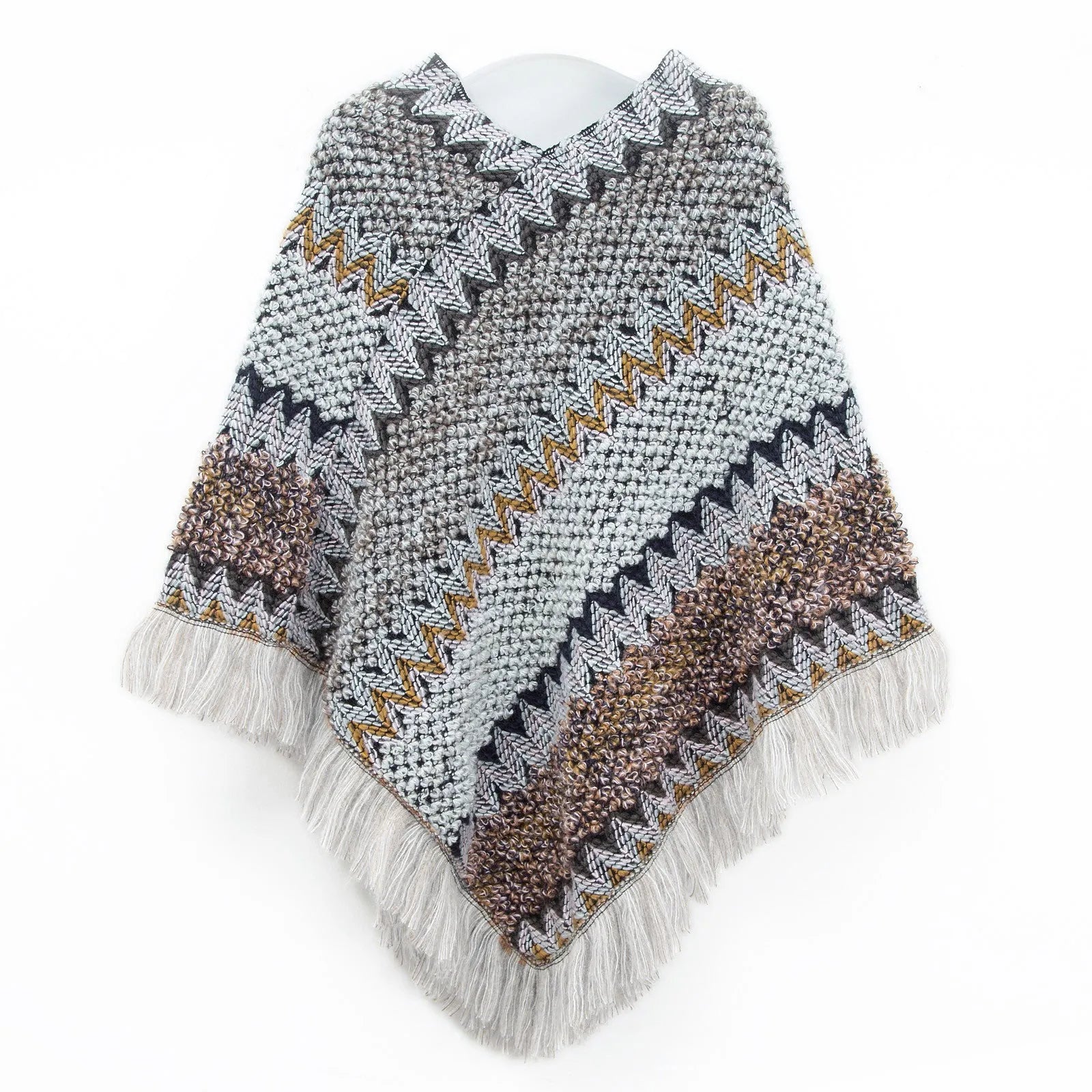 Poncho casual para mujer, Moda Vintage.