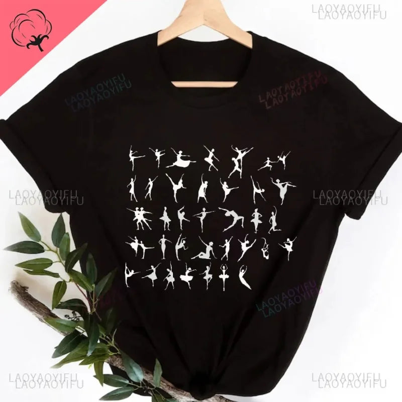 Camisetas Gráficas Tops Algodón 100%
