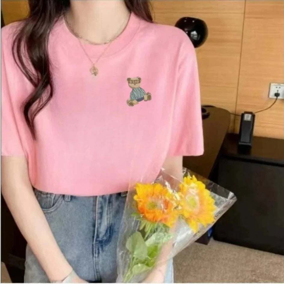 Camiseta de algodón versión coreana, nuevo diseño!