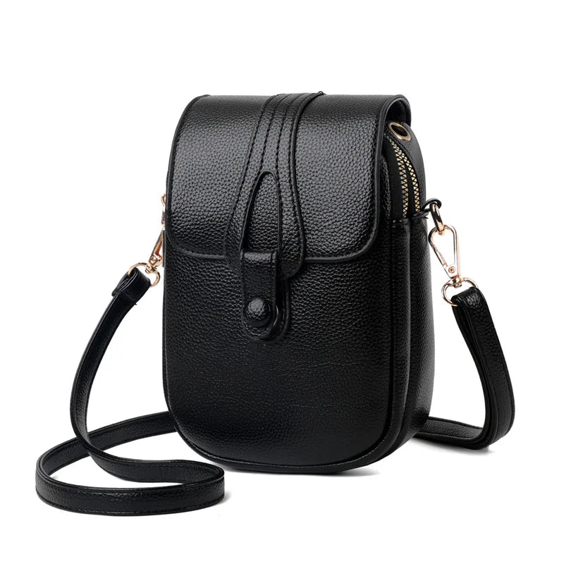Mini bolso  de cuero multifuncional