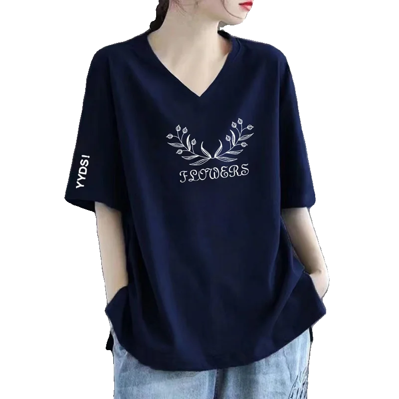Polera 100%  Algodón, estilo coreano holgado.