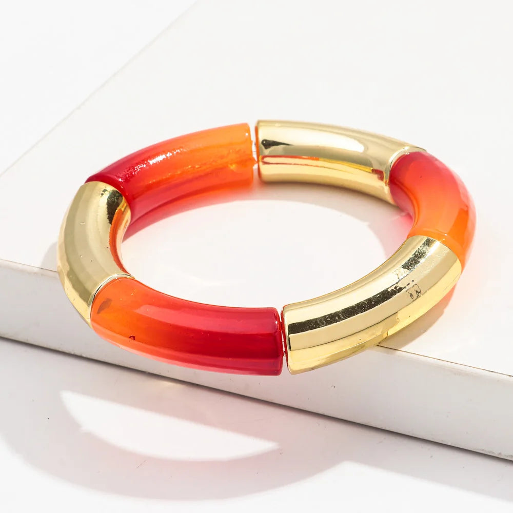 Brazalete de cuentas multicolor