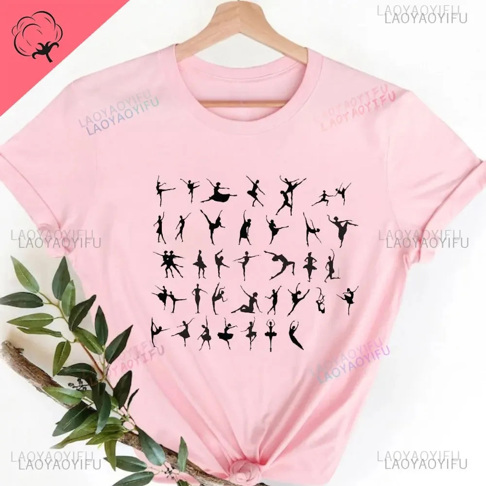 Camisetas Gráficas Tops Algodón 100%