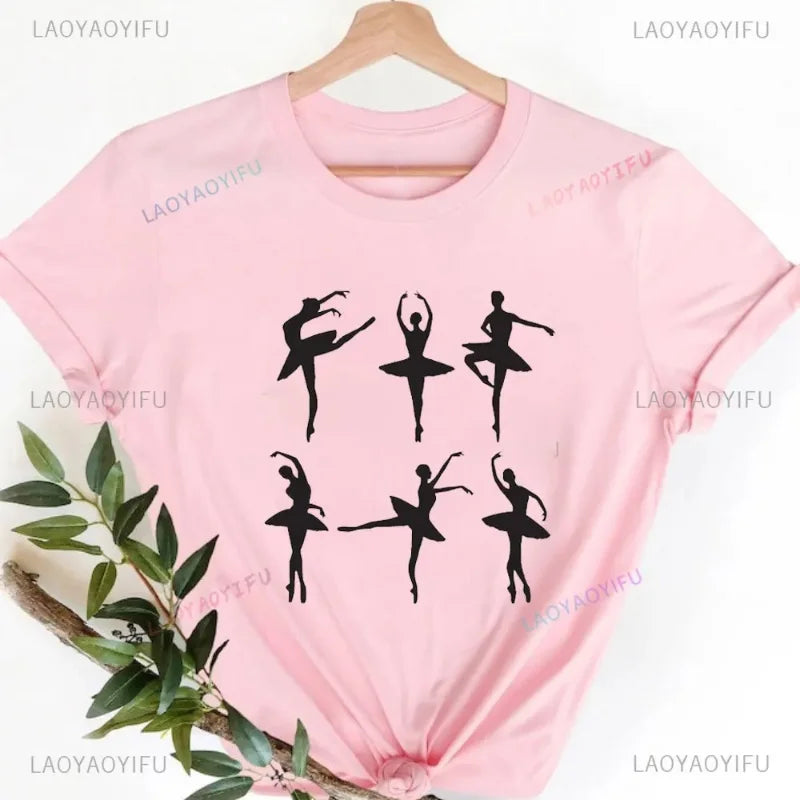 Camisetas Gráficas Tops Algodón 100%