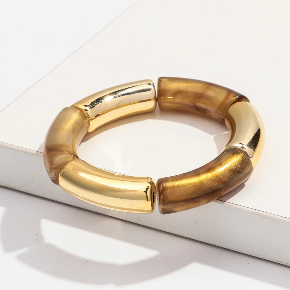 Brazalete de cuentas multicolor