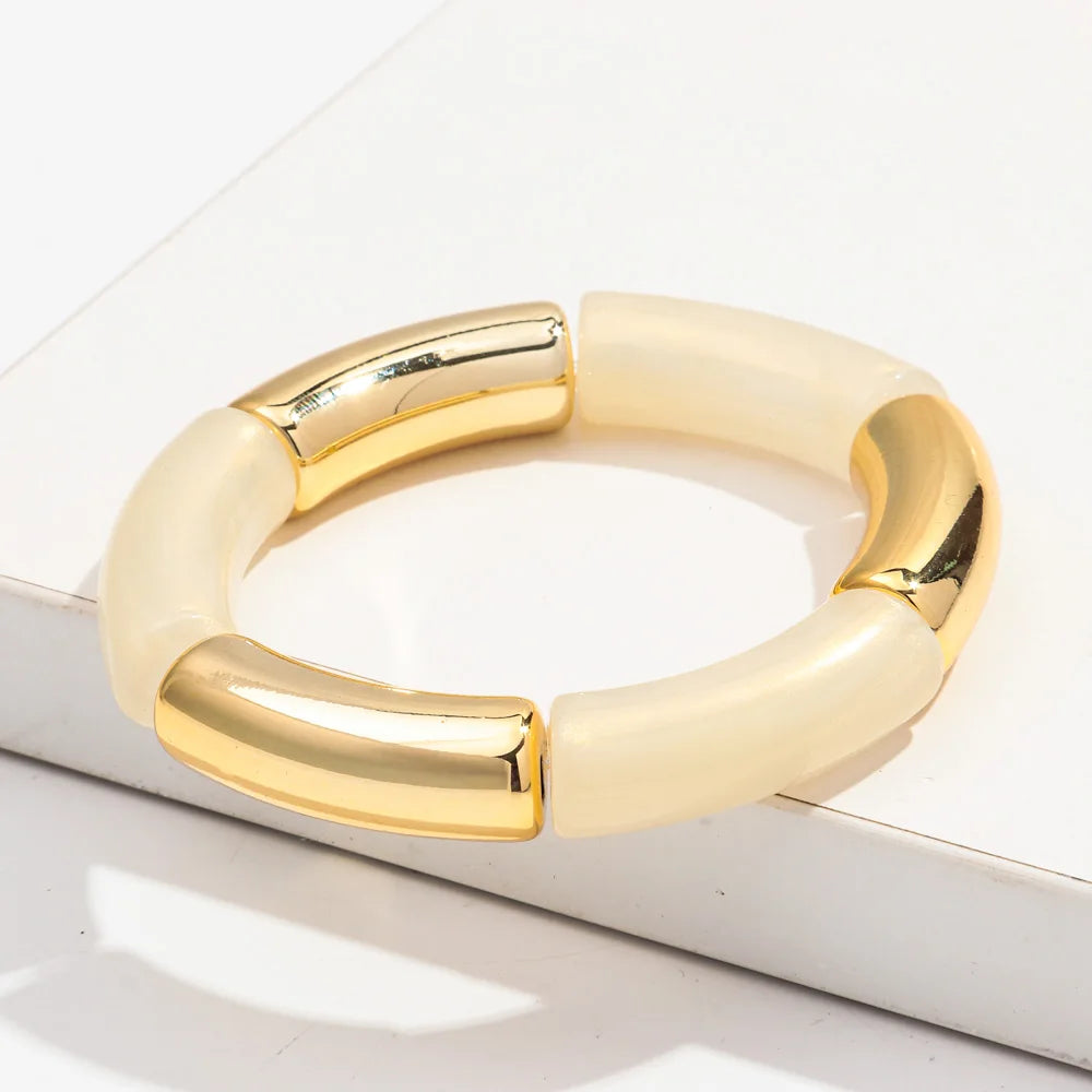 Brazalete de cuentas multicolor
