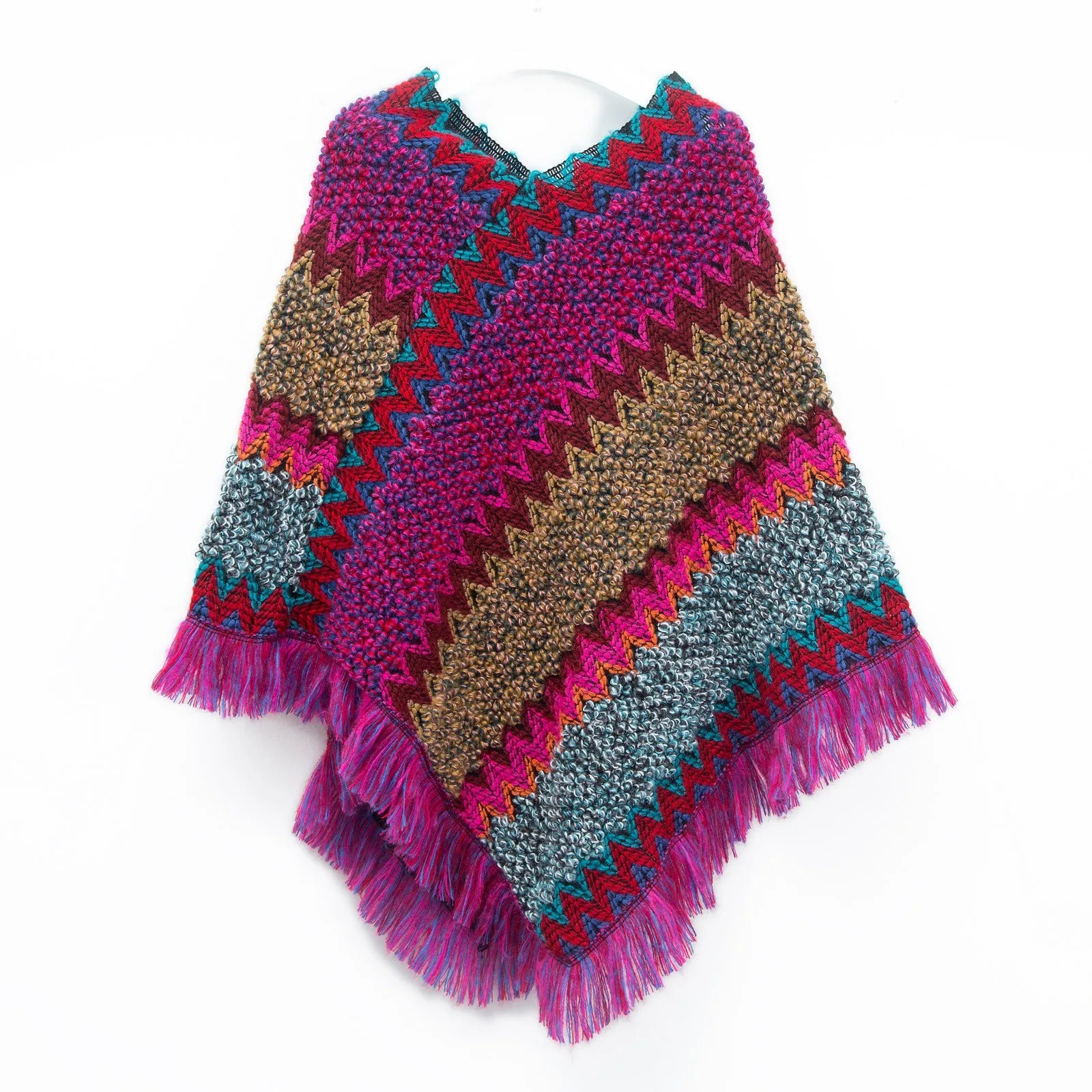 Poncho casual para mujer, Moda Vintage.