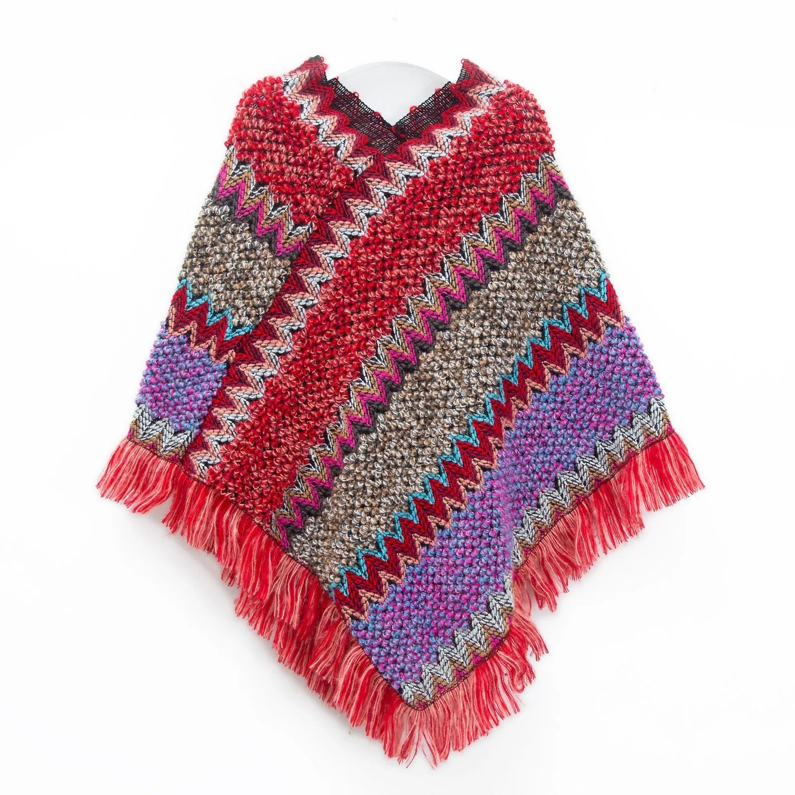 Poncho casual para mujer, Moda Vintage.