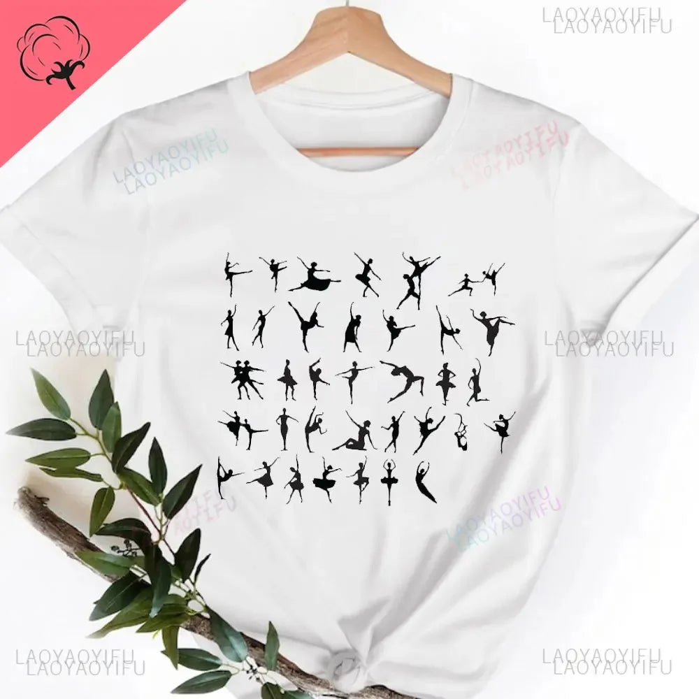 Camisetas Gráficas Tops Algodón 100%