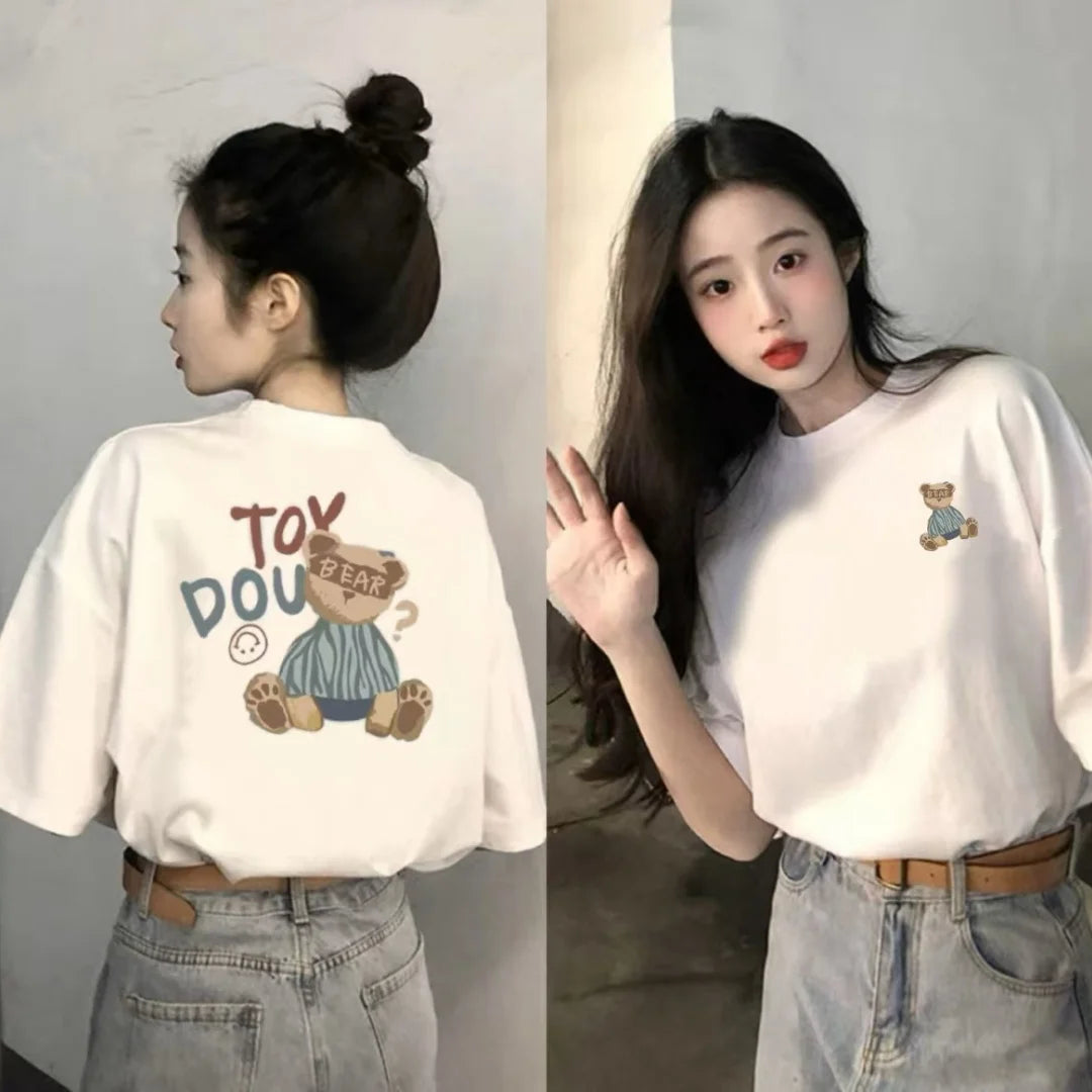 Camiseta de algodón versión coreana, nuevo diseño!