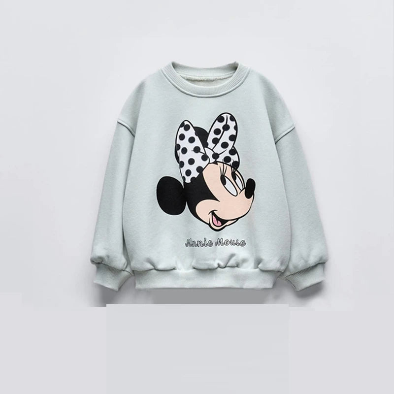 poleron moda Con estampado de dibujos animados  para niños y niñas