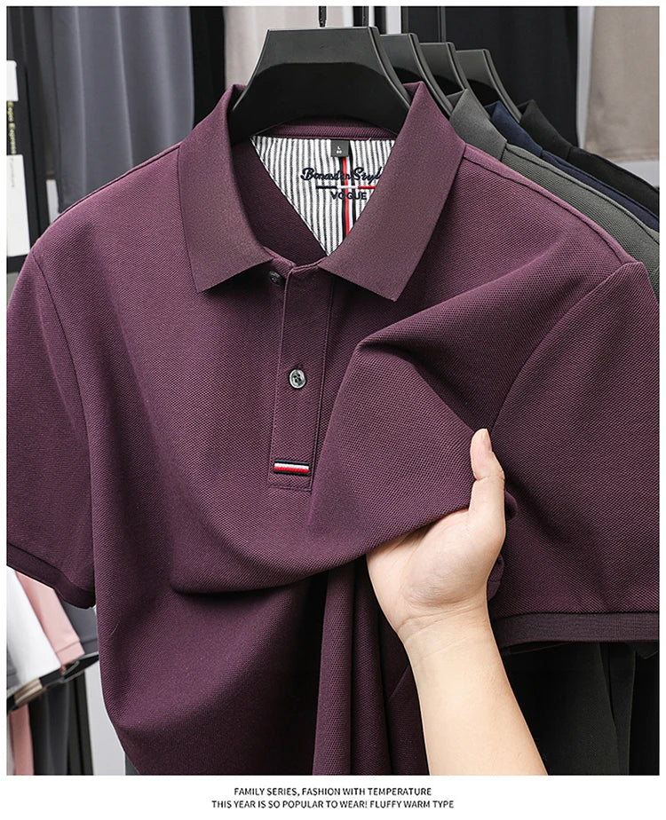 Camiseta color sólido manga corta