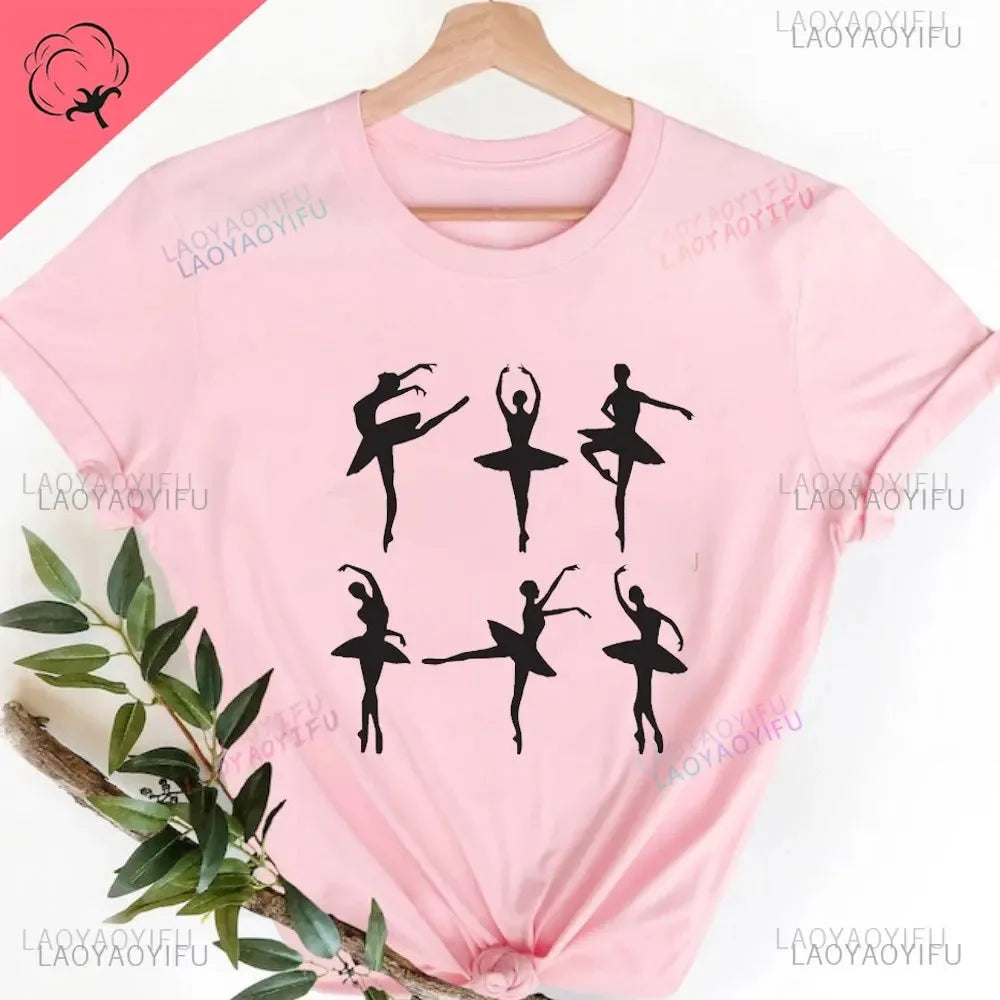 Camisetas Gráficas Tops Algodón 100%