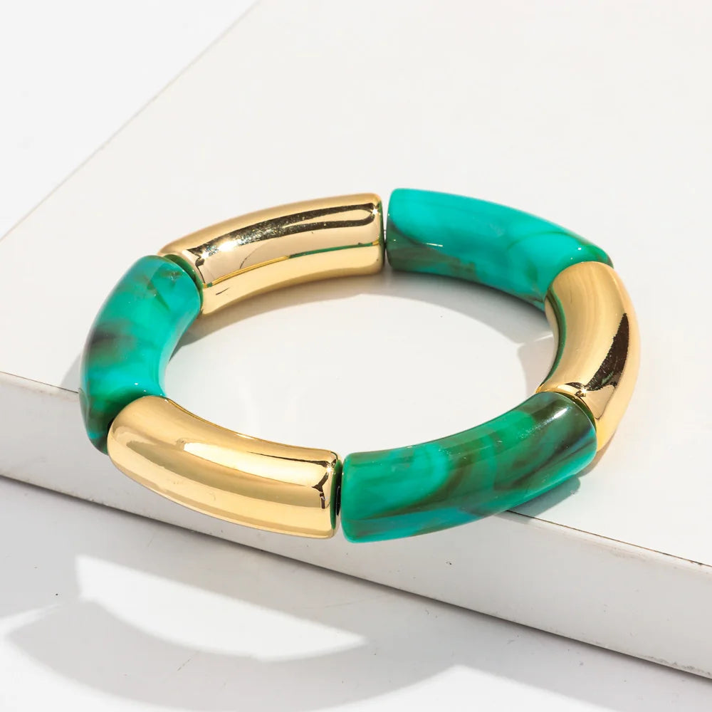 Brazalete de cuentas multicolor