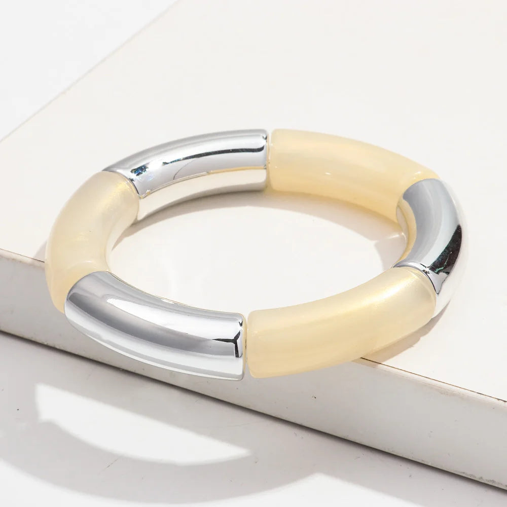 Brazalete de cuentas multicolor