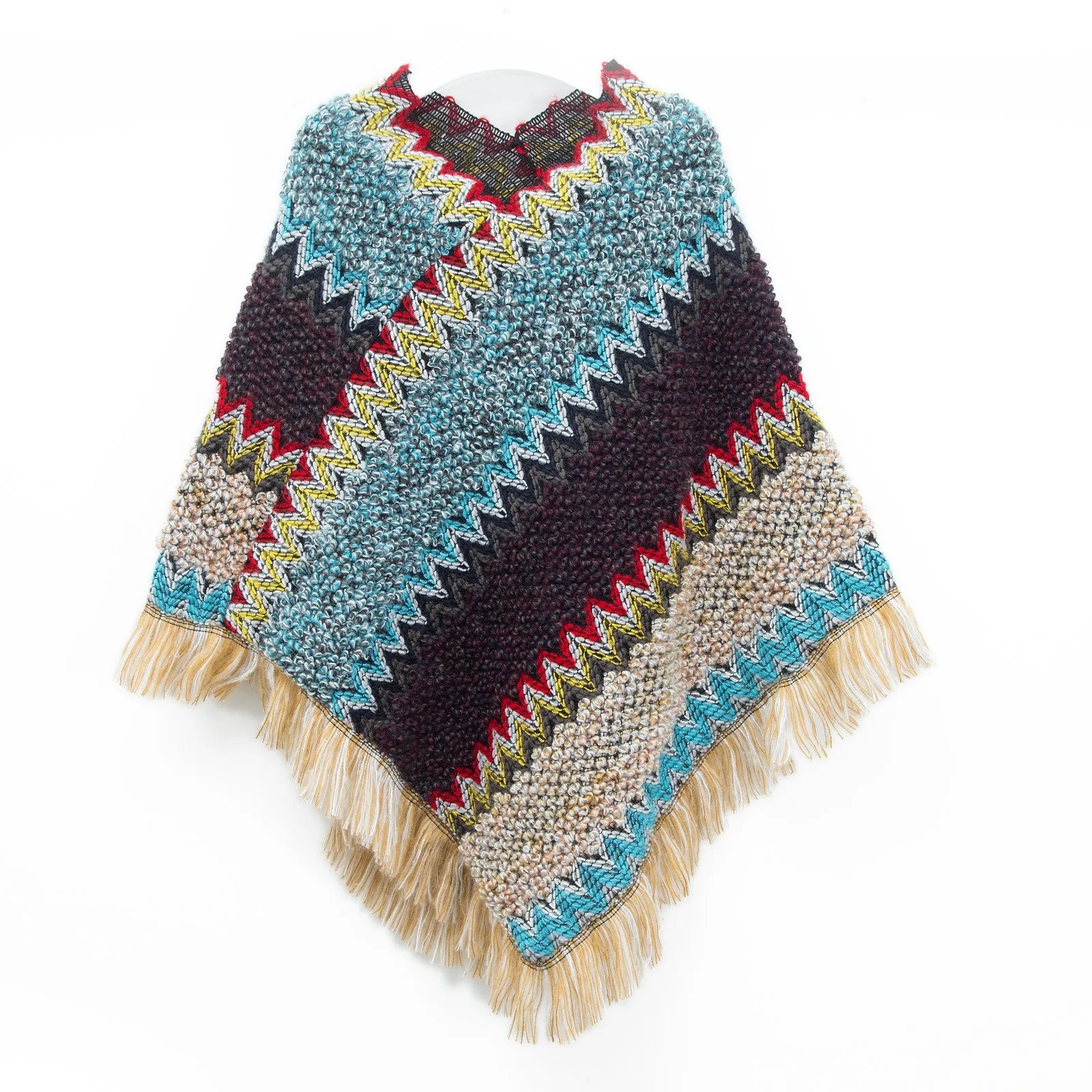 Poncho casual para mujer, Moda Vintage.