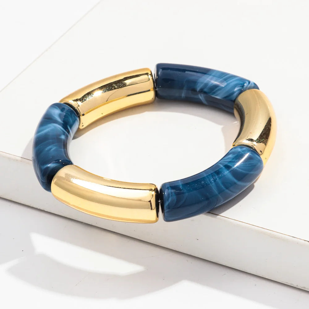 Brazalete de cuentas multicolor