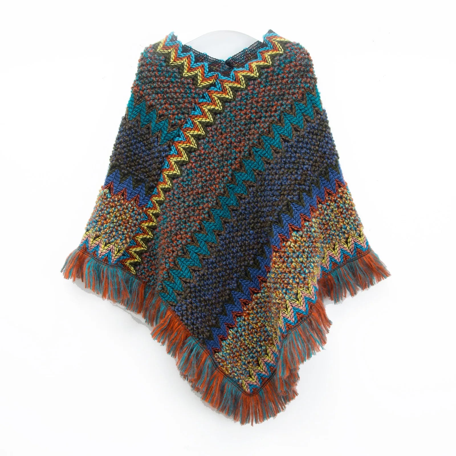Poncho casual para mujer, Moda Vintage.