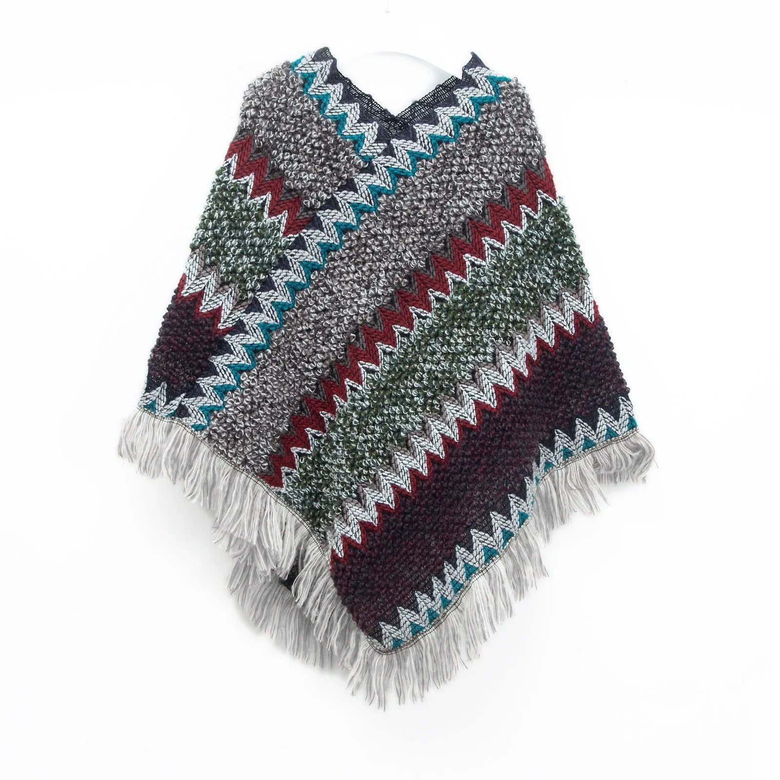 Poncho casual para mujer, Moda Vintage.