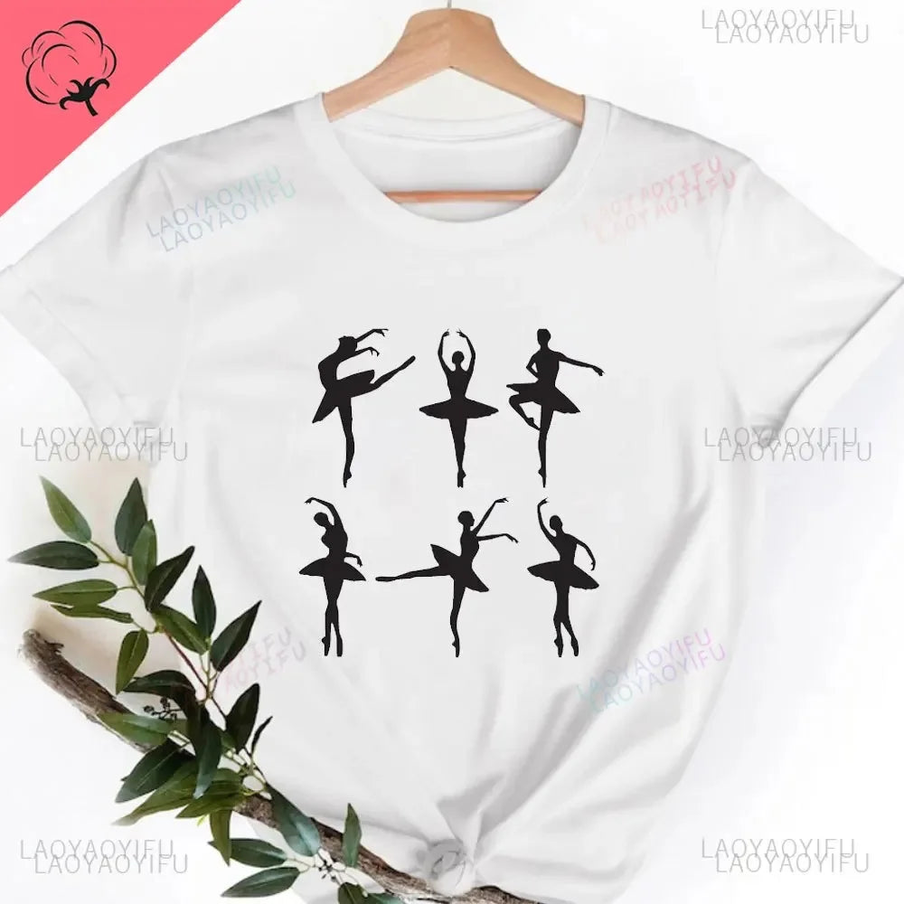 Camisetas Gráficas Tops Algodón 100%