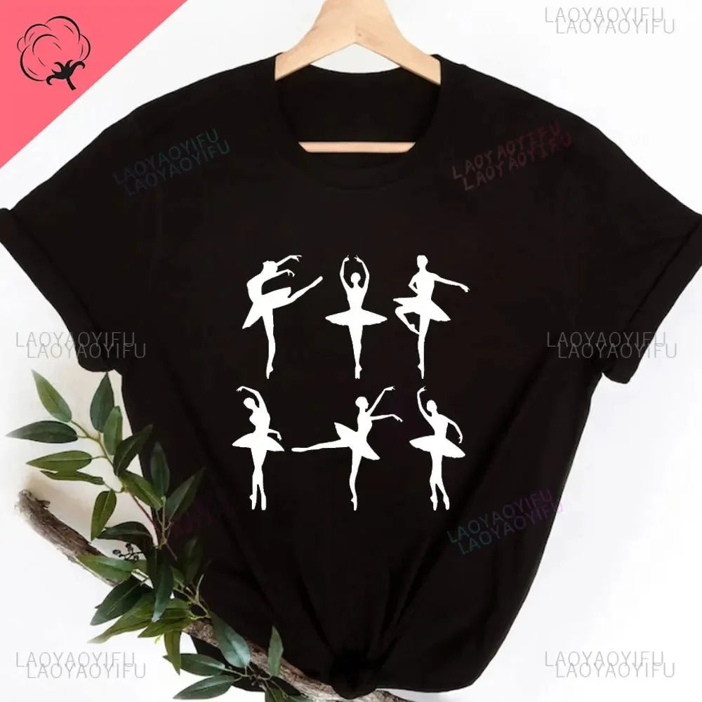 Camisetas Gráficas Tops Algodón 100%