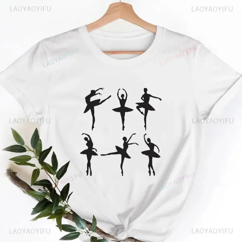 Camisetas Gráficas Tops Algodón 100%