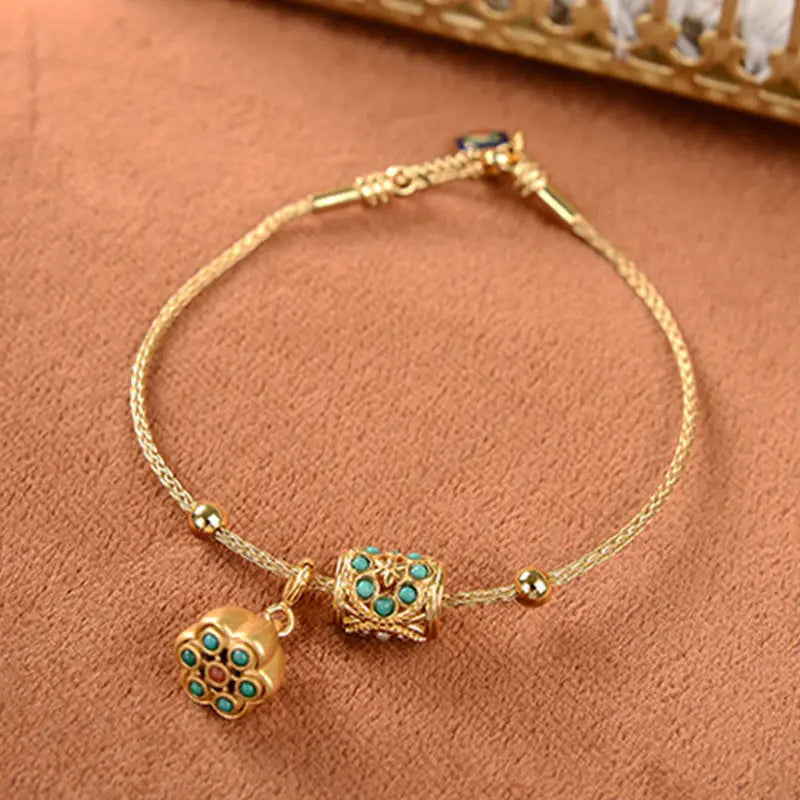 Pulsera ajustable retro joyería de damas