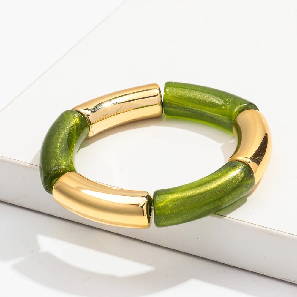 Brazalete de cuentas multicolor