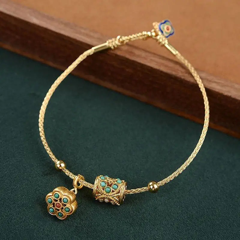 Pulsera ajustable retro joyería de damas