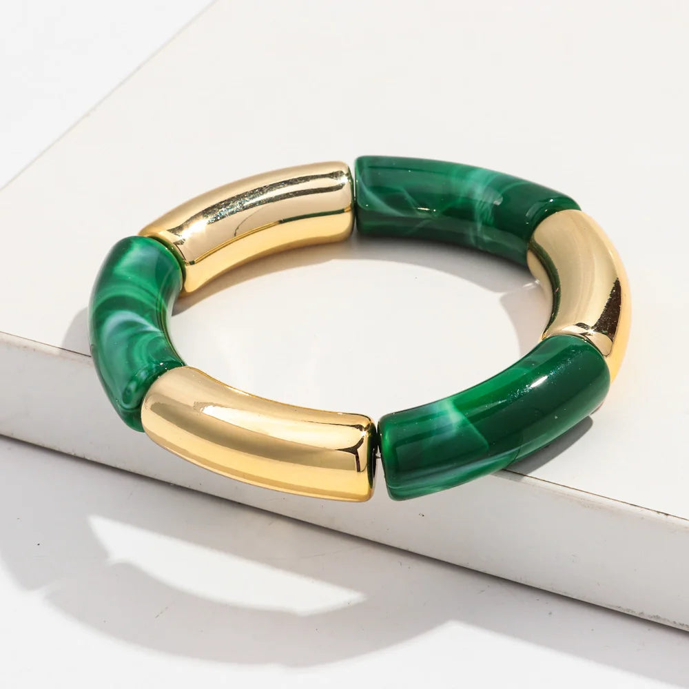 Brazalete de cuentas multicolor