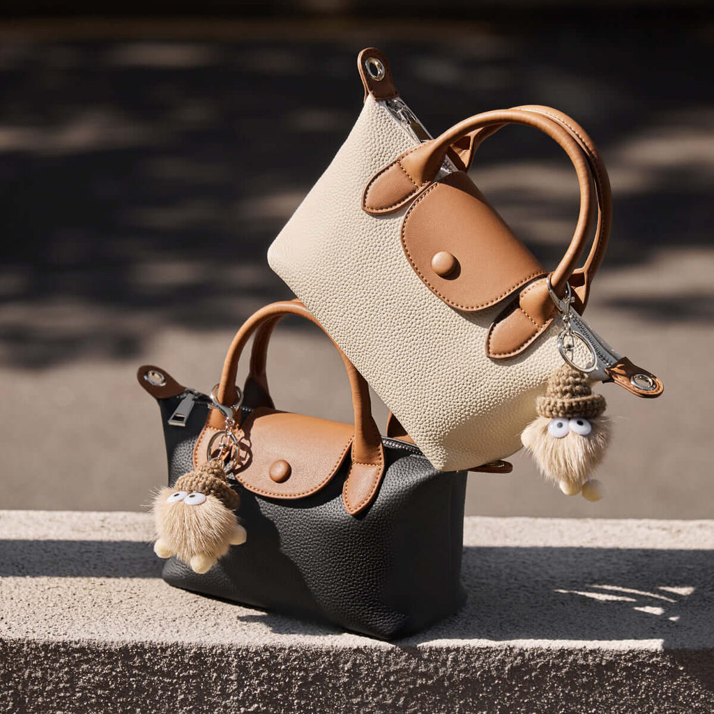 Bolso de cuero con asa superior Amelia