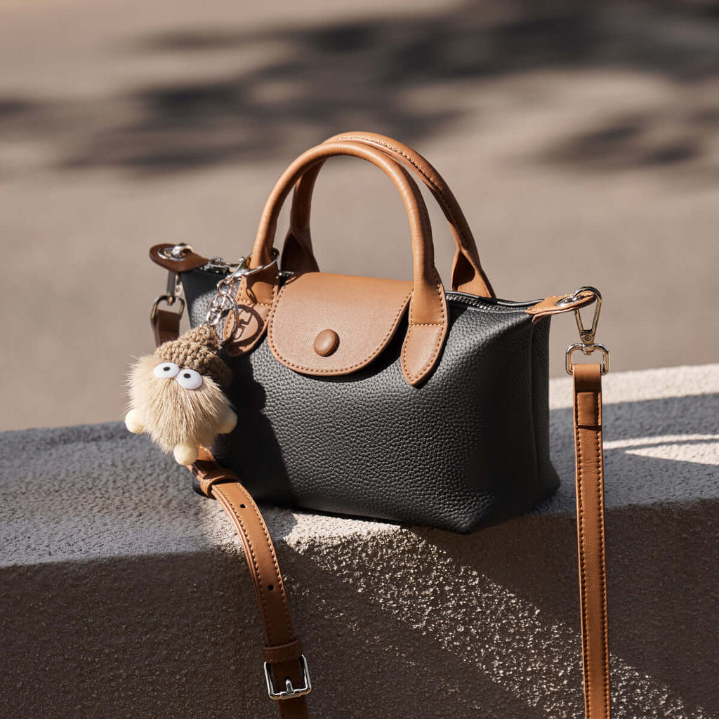 Bolso de cuero con asa superior Amelia