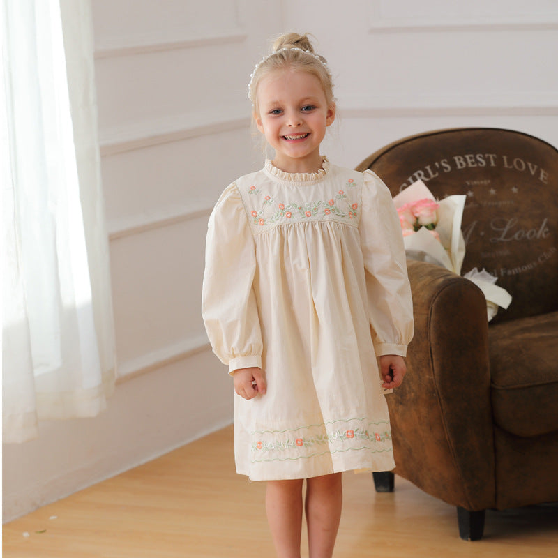 MyKids-USA. Vestido de Flores Bordado