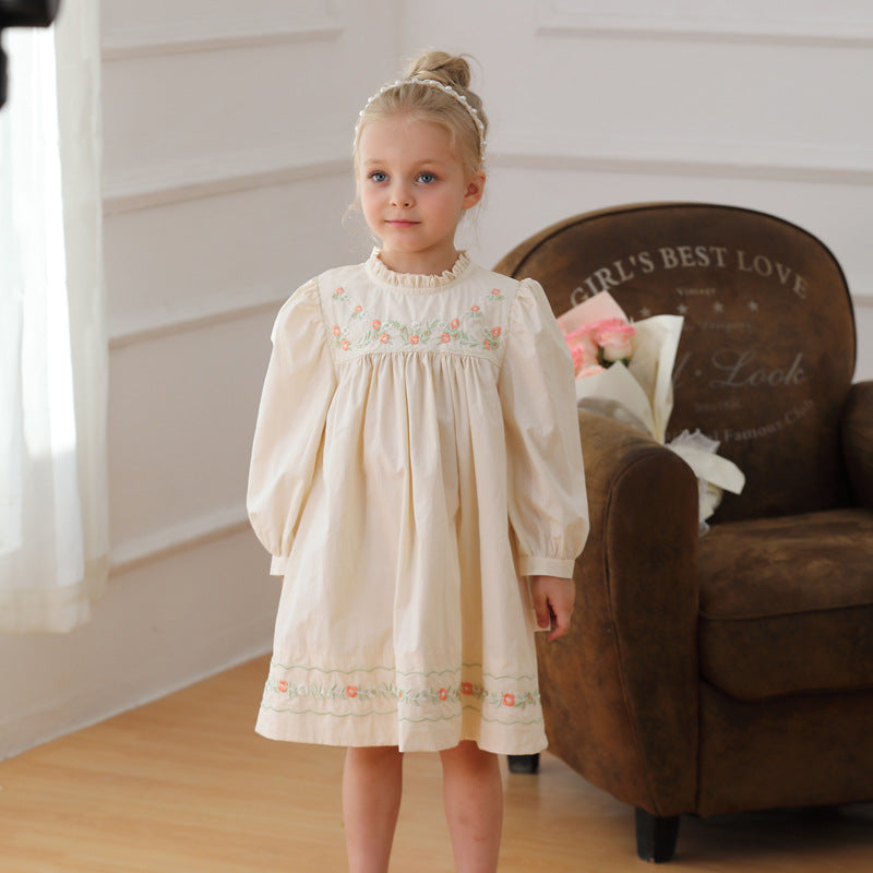 MyKids-USA. Vestido de Flores Bordado